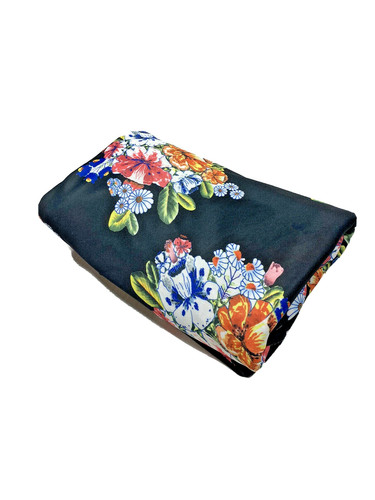 Vintage 1960s floral fabric - vintage,