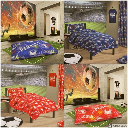 Football soccer kids duvet - football,