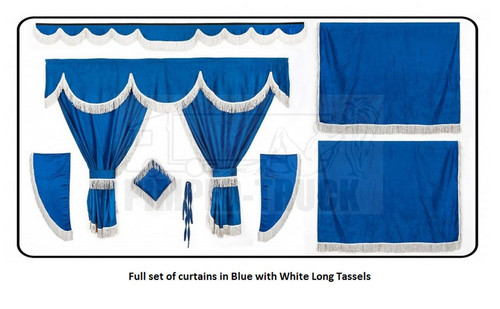 Truck curtains for man - curtains, blue