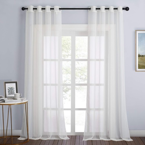 Nicetown beige sheer - sheer, curtains