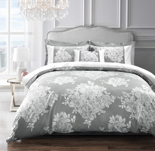 Jacquard bedding set silver - bedding,