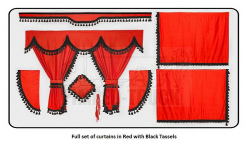 Truck curtains for man red - curtains,