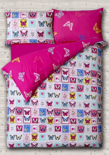 Butterfly duvet cover with - butterfly,