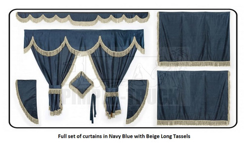 Truck curtains for - curtains, navy