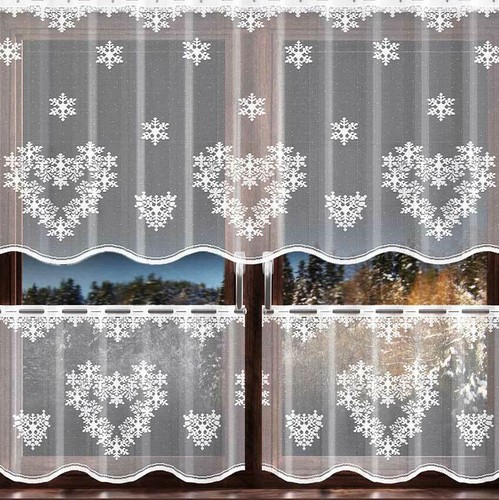 White cafe net curtain - cafe,