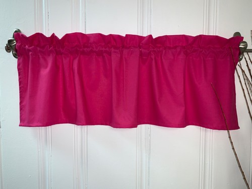 Custom solid pink valance - solid, or