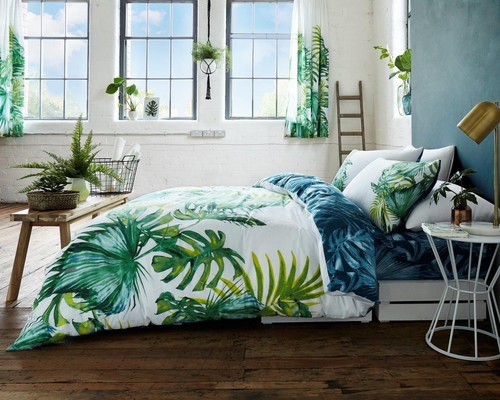 Tropical leaf luxury duvet - ,