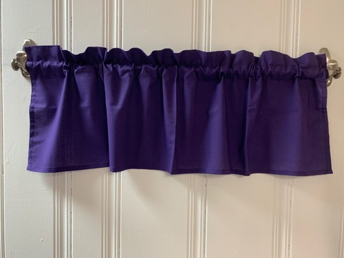Handmade purple valance - purple, or